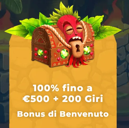 Bonus di benvenuto 100 percento fino a 500 euro 200 giri gratis
