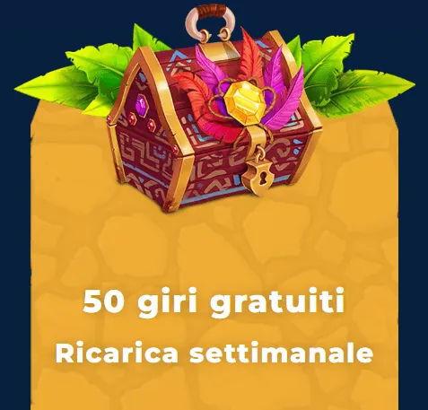 Ricarica settimanale 50 giri gratuiti