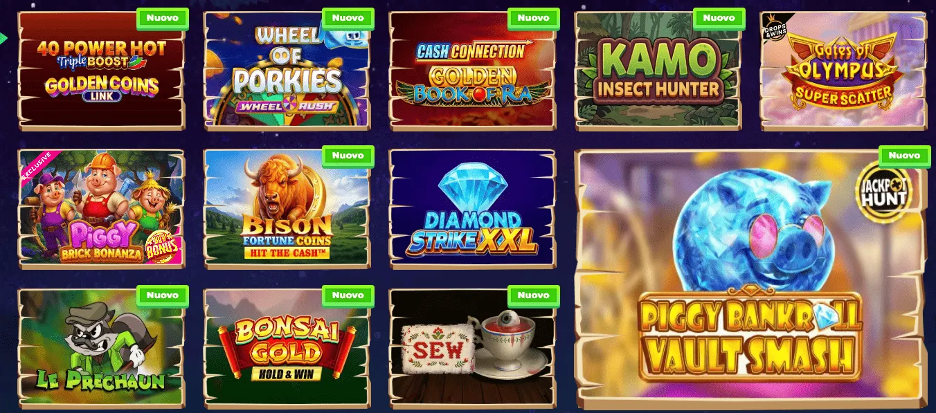Wazamba Casino Giochi