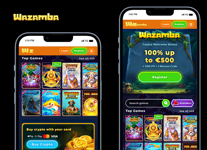 Wazamba mobile application